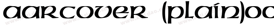 Aarcover (Plain)001.001字体转换
